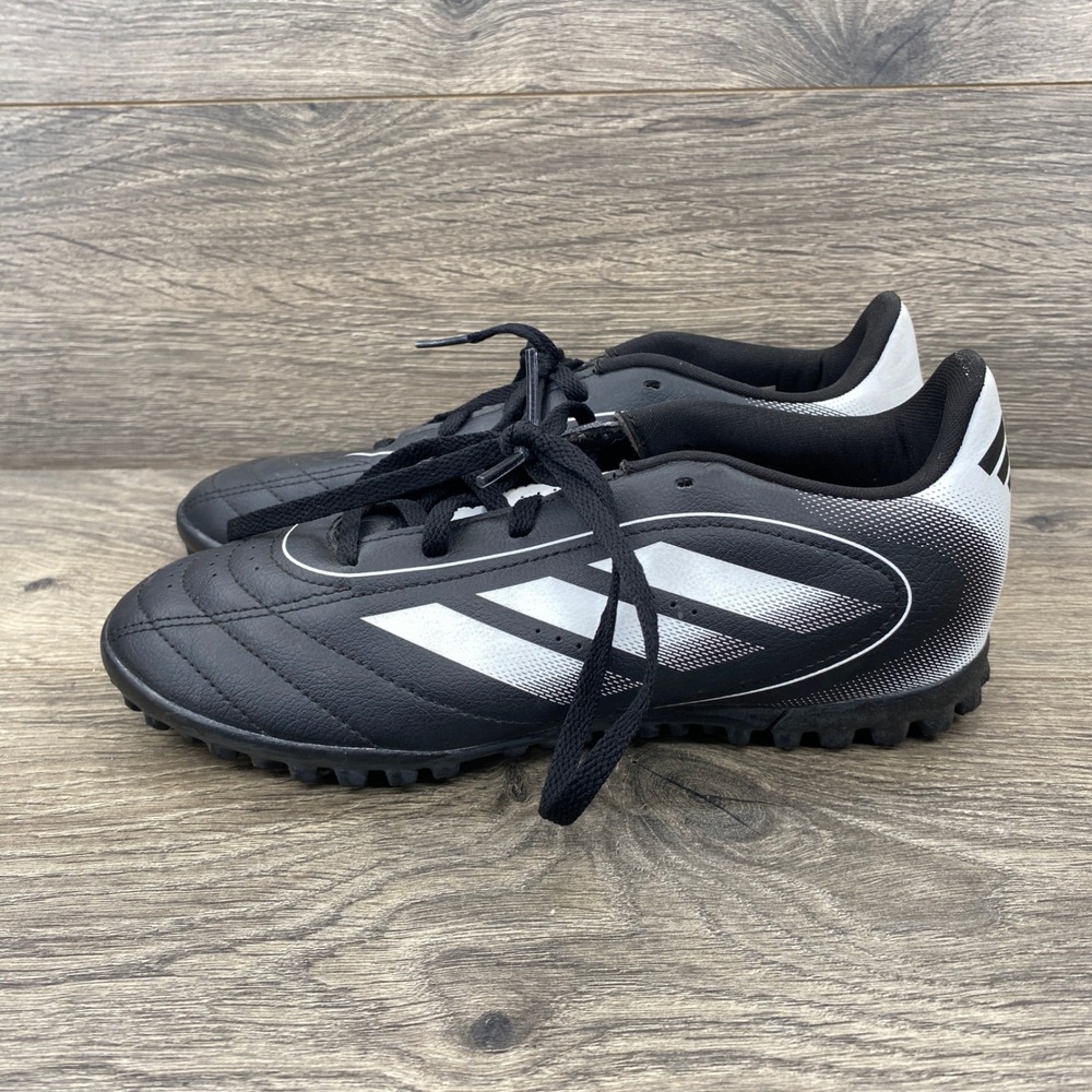Adidas Goletto VIII TF Soccer Cleats Kids Size 4.5 Black White IH0101 Turf Shoes